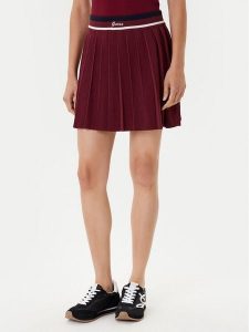 Guess Spódnica plisowana V5BD02 Z1152 Bordowy Regular Fit. Czerwone spódnice Guess, xxs, z aplikacjami. Za 279,99 zł.