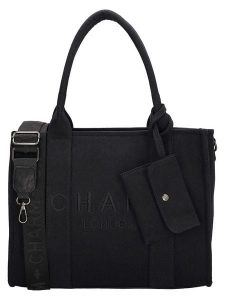 Charm Torebka w kolorze czarnym - 34 x 27 x 15 cm rozmiar: onesize. Czarne torebki klasyczne Charm, bez wzorów, z materiału, na ramię, bez dodatków. Za 152,98 zł.