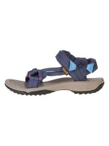 Teva Sandały trekkingowe "Terra Fi Lite" w kolorze granatowym rozmiar: 37. Niebieskie sandały Teva, bez wzorów, z otwartym noskiem, bez obcasa, na płaskiej podeszwie, bez zapięcia. Za 202,03 zł.