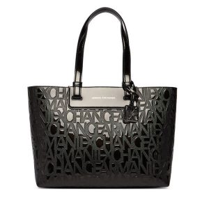 Torebka Armani Exchange. Czarne torebki klasyczne Armani Exchange, bez wzorów, bez dodatków. Za 569,99 zł.