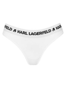 KARL LAGERFELD Stringi A1W47008 Biały. Białe stringi KARL LAGERFELD, bez wzorów, z lyocellu. Za 129,99 zł.