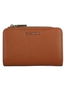 COCCINELLE Skórzany portfel w kolorze jasnobrązowym - 13 x 8 cm rozmiar: onesize. Brązowe portfele Coccinelle, bez wzorów, z materiału. Za 299,50 zł.