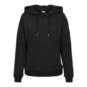 Bluza damska Urban Classic sznurowana. Czarne bluzy Urban Classics, bez wzorów, bez kaptura. Za 244,50 zł.