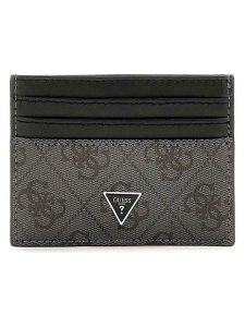 Guess Etui "Milano" w kolorze szaro-antracytowym na karty - 10,5 x 7,5 cm rozmiar: onesize. Czarne portfele Guess, z aplikacjami, z materiału. Za 144,95 zł.