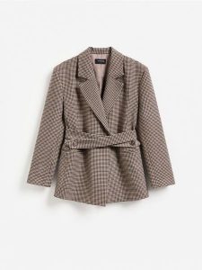 Marynarka z paskiem - wielobarwny. Marynarki i żakiety Reserved, l, bez wzorów, z tkaniny. Za 359,99 zł.