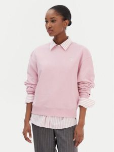 Tommy Hilfiger Bluza Script WW0WW49418 Różowy Regular Fit. Czerwone bluzy TOMMY HILFIGER, xxl, bez wzorów, z bawełny, bez kaptura. Za 329,99 zł.