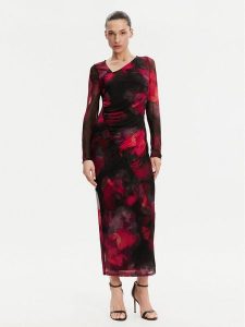DKNY Sukienka koktajlowa DD4KU42A Czarny Slim Fit. Czarne kombinezony DKNY, bez wzorów, z syntetyku, wizytowe, bez kołnierzyka, bez ramiączek. Za 389,99 zł.