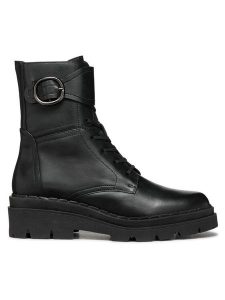 Geox Trzewiki D Felleny D46XEB 00043 C9999 Czarny. Czarne botki Geox, bez wzorów, ze skóry, bez obcasa, na płaskiej podeszwie, bez zapięcia. Za 489,99 zł.