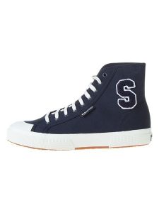 Superga Sneakersy "2295" w kolorze granatowym rozmiar: 40. Niebieskie trampki Superga, z aplikacjami, z bawełny, za kostkę, bez zapięcia. Za 301,95 zł.