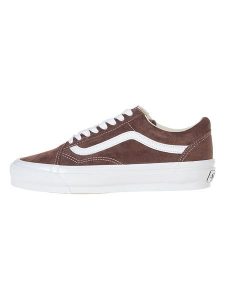 Vans Skórzane sneakersy w kolorze brązowym rozmiar: 39. Brązowe trampki Vans, bez wzorów, ze skóry, bez zapięcia. Za 228,38 zł.