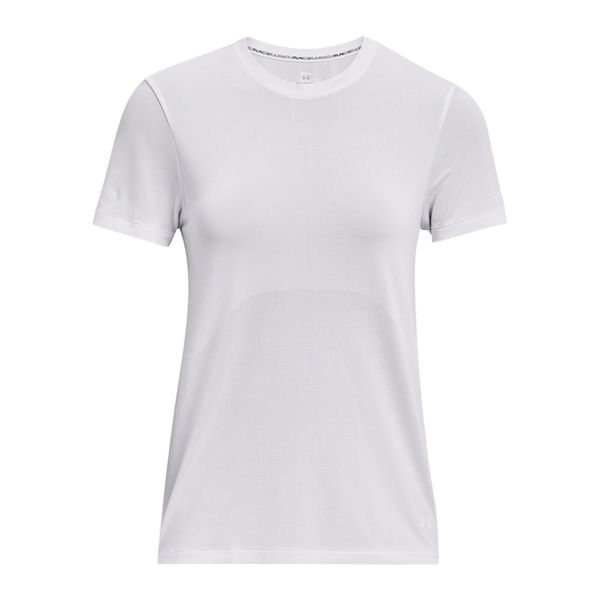 T-shirt do biegania damski Under Armour Seamless Stride. Białe t-shirty Under Armour, xs, bez wzorów, bez kołnierzyka, bez ramiączek. W wyprzedaży za 162,45 zł.