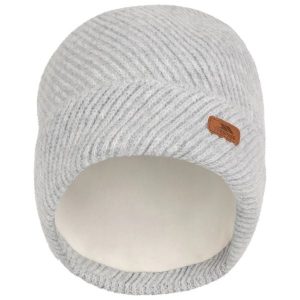Czapka Damska Twilla. Szare czapki Trespass, bez wzorów, z dzianiny. Za 49,99 zł.