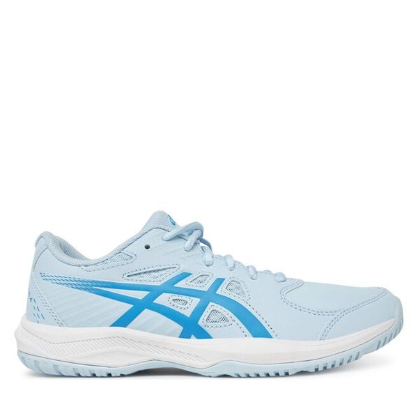 Buty do tenisa Asics. Niebieskie buty sportowe ASICS, bez wzorów, bez zapięcia, tenisowe. Za 239,99 zł.