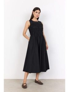 Soyaconcept Sukienka w kolorze czarnym rozmiar: XS. Czarne sukienki Soyaconcept, xs, bez wzorów, bez kołnierzyka, bez ramiączek, maxi. Za 209,95 zł.