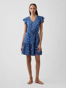 GAP Sukienka w kolorze niebieskim rozmiar: XXL. Niebieskie sukienki GAP, xxl, bez wzorów, z bawełny, bez kołnierzyka, bez ramiączek, midi. Za 119,68 zł.