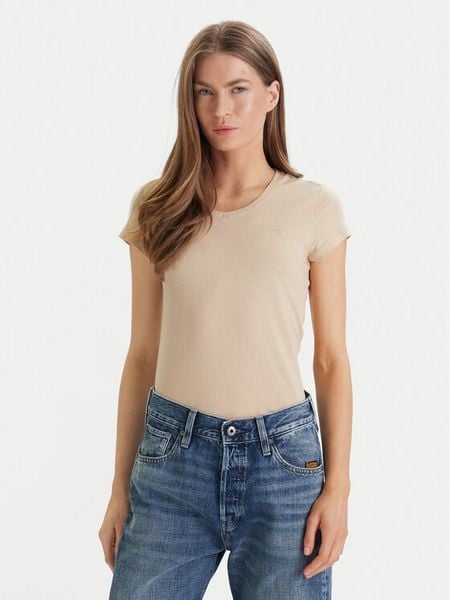 G-Star Raw T-Shirt Eyben D24533-4107 Écru Slim Fit. T-shirty G-Star Raw, m, bez wzorów, z bawełny, bez kołnierzyka, bez ramiączek. Za 119,99 zł.