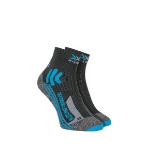 Skarpety damskie trekkingowe X-Socks Trek Outdoor Low Cut Blue Grey. Niebieskie skarpetki X-Socks, bez wzorów. Za 60,00 zł.