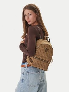 Guess Plecak Follie Travel TWLB96 76032 Beżowy. Brązowe plecaki Guess. Za 546,99 zł.