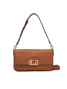 Guess Torebka HWBG96 42190 Brązowy. Brązowe listonoszki Guess, z aplikacjami, ze skóry, bez dodatków. Za 309,99 zł.