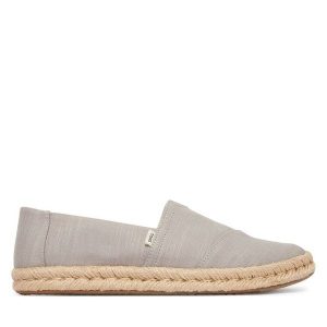 Espadryle Toms. Szare espadryle Toms, bez wzorów, bez obcasa. Za 319,99 zł.