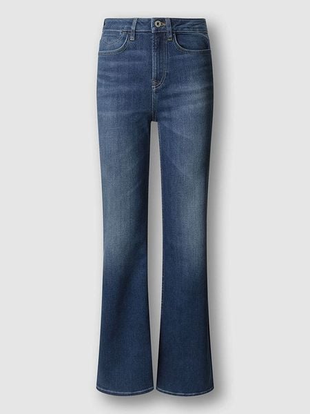 Pepe Jeans Dżinsy - Regular fit - w kolorze niebieskim rozmiar: W26/L32. Niebieskie jeansy Pepe Jeans, z aplikacjami, z jeansu, z podwyższonym stanem. Za 178,79 zł.