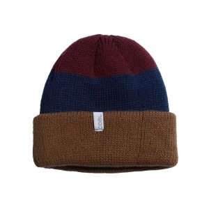 Czapka zimowa COAL FRENA dirt brown stripe. Brązowe czapki COAL, bez wzorów, sportowe. Za 39,00 zł.