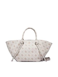 Guess Torebka Allegra HWGP24 89060 Kremowy. Białe torebki klasyczne Guess, z aplikacjami, ze skóry, bez dodatków. Za 634,99 zł.