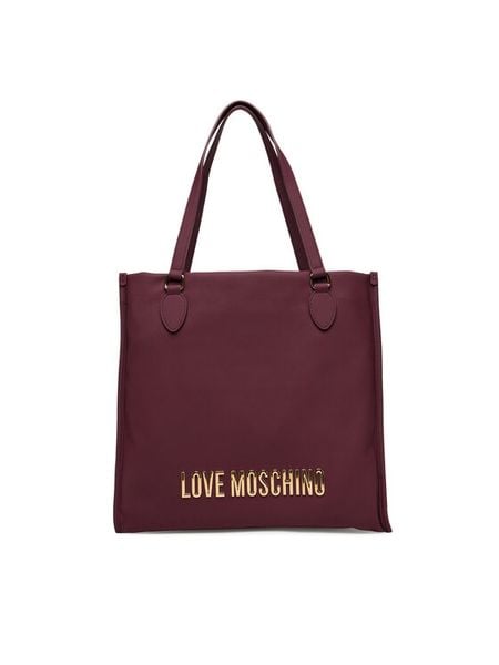 LOVE MOSCHINO Torebka JC4020PP1NKD0552 Bordowy. Czerwone torebki klasyczne LOVE MOSCHINO, bez wzorów, ze skóry, bez dodatków. Za 679,99 zł.