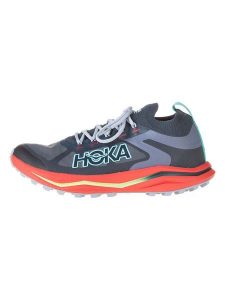 HOKA ONE ONE Buty "Zinal 2" w kolorze antracytowo-czerwonym do biegania rozmiar: 38 2/3. Czarne buty sportowe Hoka One One, bez wzorów, z materiału, bez zapięcia, do biegania. Za 426,06 zł.