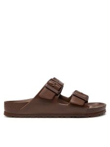 Birkenstock Klapki Arizona EVA 1027402 Brązowy. Brązowe klapki Birkenstock, bez wzorów, z syntetyku, bez obcasa. Za 179,99 zł.