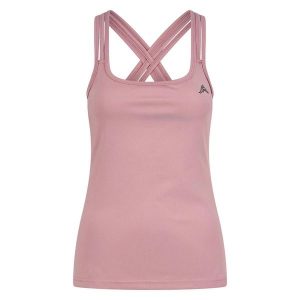 Damski tank top Euro-Star Adriana. Czerwone topy EURO-STAR, m, bez wzorów, eleganckie, bez kołnierzyka, bez ramiączek. Za 118,00 zł.