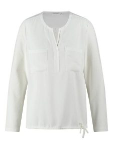 Gerry Weber Bluzka w kolorze białym rozmiar: 40. Białe bluzki Gerry Weber, bez wzorów, bez kołnierzyka, bez ramiączek. Za 118,56 zł.