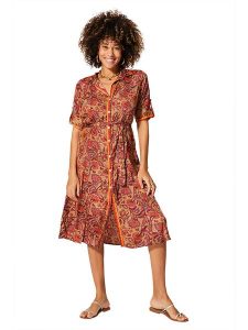 Aller Simplement Sukienka w kolorze karmelowo-czerwonym rozmiar: 34/36. Brązowe sukienki Aller Simplement, na co dzień, bez wzorów, z tkaniny, klasyczne, bez kołnierzyka, bez ramiączek, midi, proste. Za 81,45 zł.