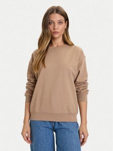 Calvin Klein Jeans Bluza Archive LV047B236G Brązowy Relaxed Fit. Brązowe bluzy Calvin Klein Jeans, s, bez wzorów, z bawełny, bez kaptura. Za 319,99 zł.
