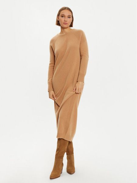 Liu Jo Sukienka dzianinowa WF4533 MS009 Brązowy Regular Fit. Brązowe kombinezony Liu Jo, xs, bez wzorów, z dzianiny, bez kołnierzyka, bez ramiączek. Za 479,99 zł.