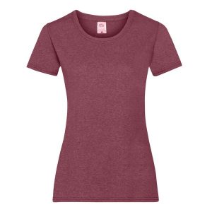 Koszulka Damska Valueweight. Brązowe bluzki FRUIT OF THE LOOM, xl, bez wzorów, sportowe, bez kołnierzyka, bez ramiączek. Za 30,99 zł.