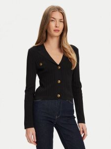 Guess Kardigan W5YR11 Z0130 Czarny Regular Fit. Czarne kardigany Guess, z wiskozy. Za 339,99 zł.