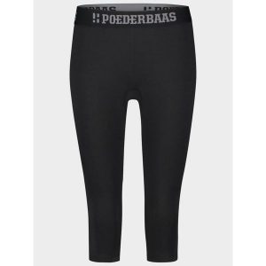 Legginsy termoaktywne damskie Poederbaas 3/4 Lekkie. Czarne legginsy POEDERBAAS, bez wzorów, z elastanu. Za 216,99 zł.