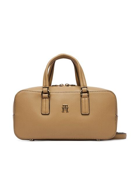 Tommy Hilfiger Torebka Th Daily Crossover AW0AW18378 Brązowy. Brązowe torebki klasyczne TOMMY HILFIGER, bez wzorów, ze skóry, bez dodatków. Za 649,99 zł.