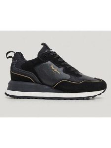 Pepe Jeans FOOTWEAR Sneakersy "Blur Supra" w kolorze czarnym rozmiar: 41. Czarne trampki Pepe Jeans FOOTWEAR, bez wzorów, z jeansu, bez zapięcia. Za 188,85 zł.