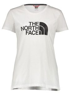 The North Face Koszulka w kolorze białym rozmiar: S. Białe bluzki The North Face, s, bez wzorów, z bawełny, bez kołnierzyka, bez ramiączek. Za 109,78 zł.
