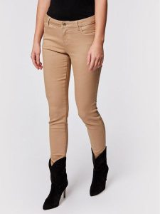 Morgan Jeansy 211-PETRA1 Brązowy Skinny Fit. Brązowe jeansy Morgan, bez wzorów, z bawełny. Za 219,99 zł.