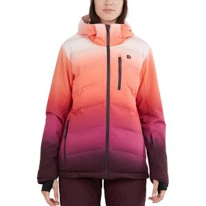 Damska kurtka narciarska Fundango Pumila Padded. Czerwone kurtki sportowe FUNDANGO, na zimę, xs, bez wzorów, bez kaptura, narciarskie. Za 589,90 zł.