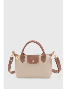 Lucky Bees Torebka w kolorze beżowym - 24 x 16 cm rozmiar: onesize. Brązowe torebki klasyczne Lucky Bees, bez wzorów, z materiału, przez ramię, bez dodatków. Za 82,99 zł.