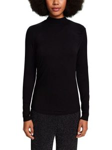 ESPRIT Koszulka w kolorze czarnym rozmiar: L. Czarne bluzki ESPRIT, l, bez wzorów, bez kołnierzyka, bez ramiączek. Za 60,73 zł.