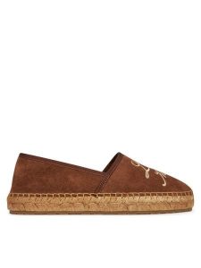 LOVE MOSCHINO Espadryle JA10272G0MIG0300 Brązowy. Brązowe espadryle LOVE MOSCHINO, bez wzorów, ze skóry, bez obcasa. Za 559,99 zł.
