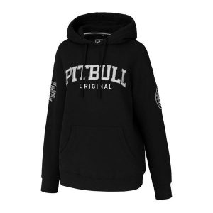 Bluza damska Pitbull z kapturem oversize Tyrian. Czarne bluzy PITBULL, s, bez wzorów, z kapturem. W wyprzedaży za 199,00 zł.