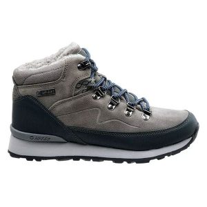 Buty ocieplane trekkingowe damskie Hi-Tec Midora Mid WP Wo's - szare, Rozmiar buta 37. Szare buty trekkingowe Hi-tec, z gumy, bez zapięcia. Za 194,99 zł.