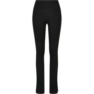 Legginsy Damskie Z Wysokimi Stanami I Rozcięciem Z Boku. Czarne legginsy Urban Classics, bez wzorów, z podwyższonym stanem. Za 120,99 zł.
