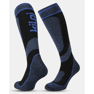 Uniseksowe skarpetki narciarskie do kolan Kilpi ANXO-U. Niebieskie skarpetki Kilpi, bez wzorów. Za 153,53 zł.